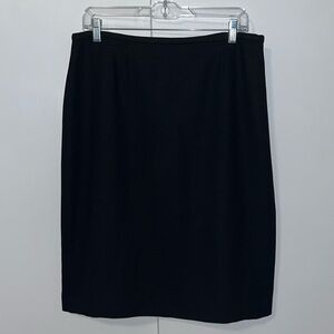 Rena Rowan Black Tailored Pencil Skirt Lined w Side Zip Women’s 12